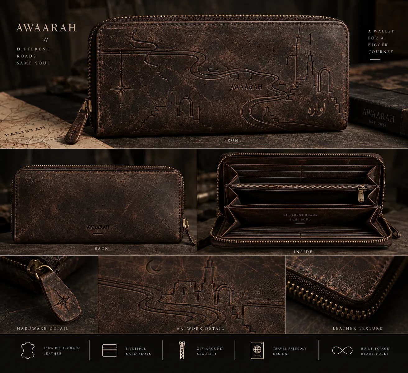 River Route Zip Wallet