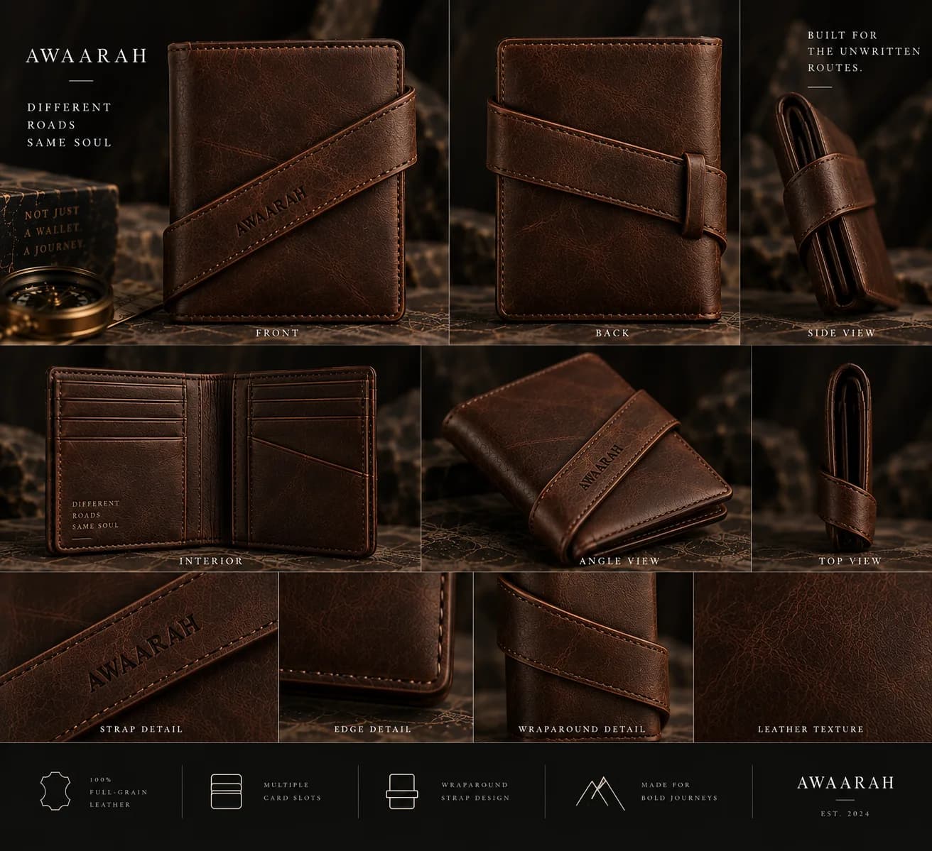 Wraparound Trail Wallet
