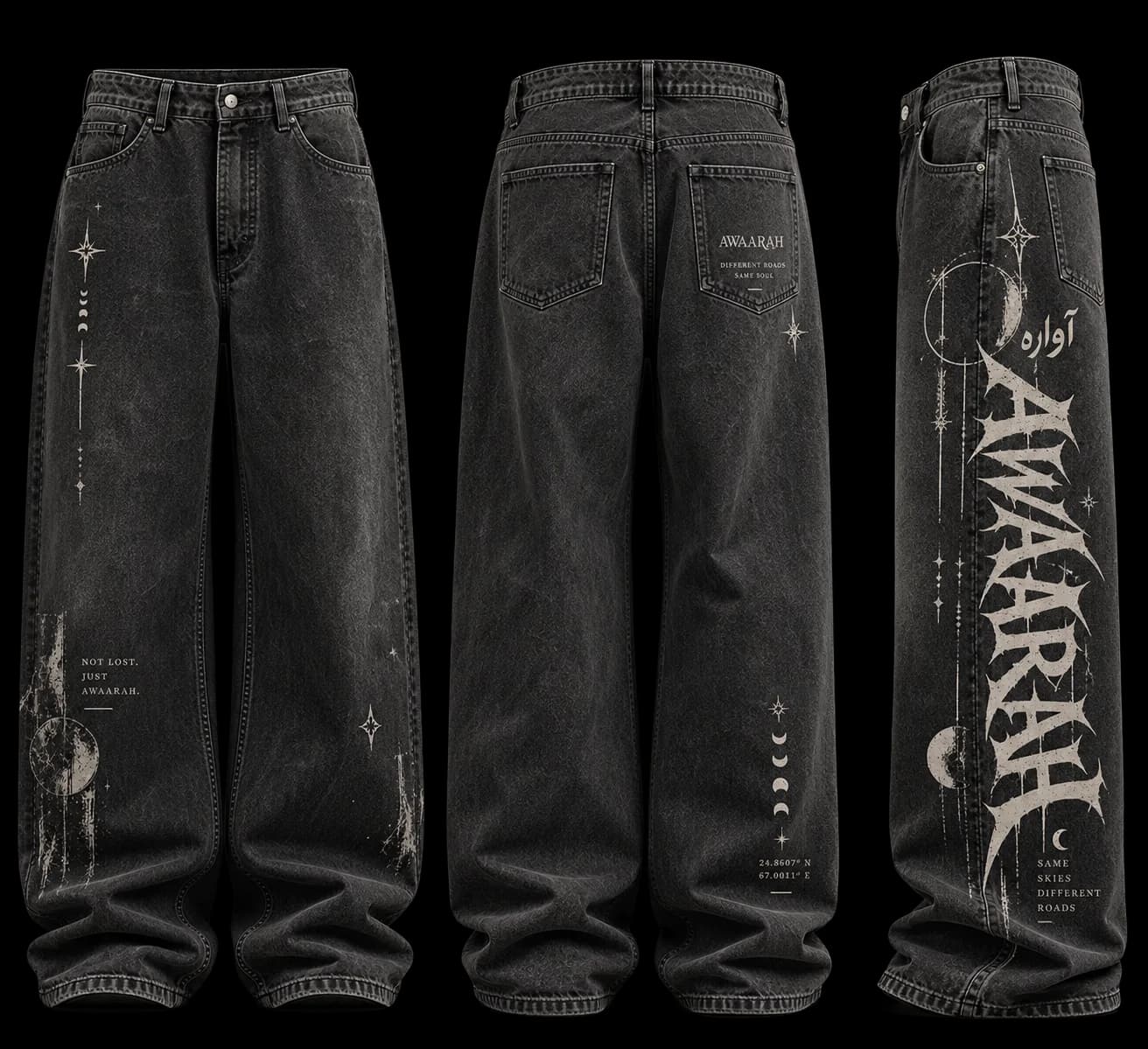 Same Skies Different Roads Jeans